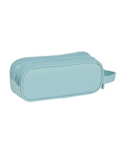 Trousse Fourre-Tout Double Safta Bleu 21 x 8 x 6 cm 2