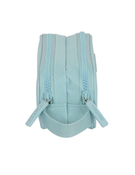 Trousse Fourre-Tout Double Safta Bleu 21 x 8 x 6 cm