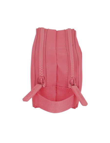 Trousse Fourre-Tout Double Safta Marsala Bordeaux 21 x 8 x 6 cm