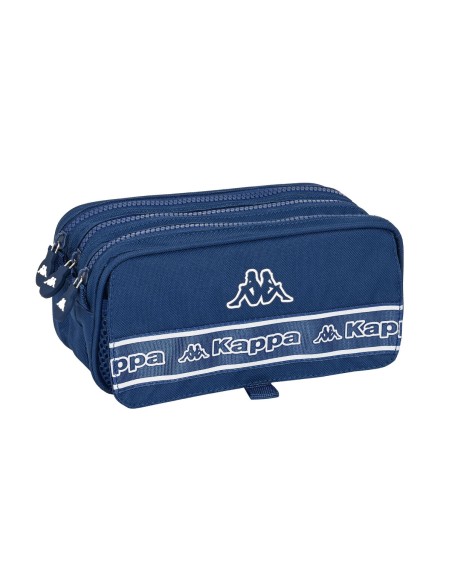 Trousse Fourre-Tout Triple Kappa 21,5 x 10 x 8 cm Blue marine