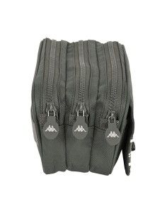 Trousse Fourre-Tout Triple Kappa 21,5 x 10 x 8 cm Gris 2