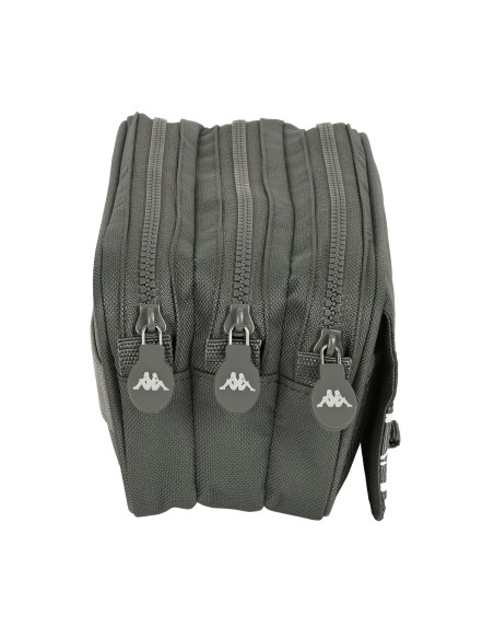 Trousse Fourre-Tout Triple Kappa 21,5 x 10 x 8 cm Gris