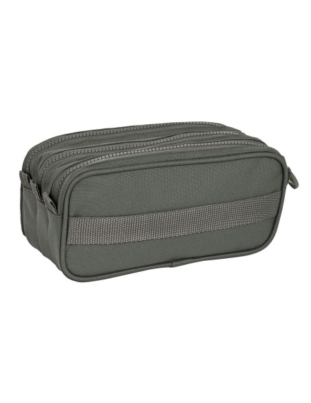 Trousse Fourre-Tout Triple Kappa 21,5 x 10 x 8 cm Gris