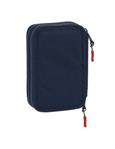 Plumier double Munich Flash Blue marine 12.5 x 19.5 x 4 cm (28 Pièces) 2