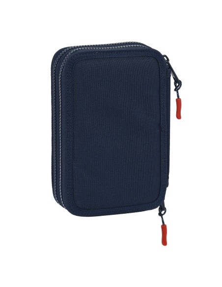 Plumier double Munich Flash Blue marine 12.5 x 19.5 x 4 cm (28 Pièces)