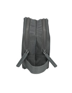 Trousse Fourre-Tout Double Safta Gris 21 x 8 x 6 cm 2