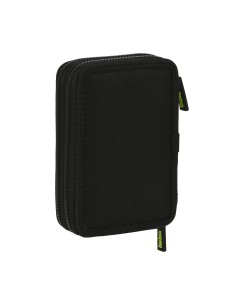 Plumier double Real Betis Balompié Noir Citron 12.5 x 19.5 x 4 cm (28 Pièces) 2