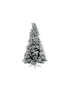 Sapin de Noël DKD Home Decor Blanc Vert Polyéthylène Enneigé 140 x 140 x 210 cm