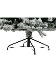 Sapin de Noël DKD Home Decor Blanc Vert Polyéthylène Enneigé 140 x 140 x 210 cm 2