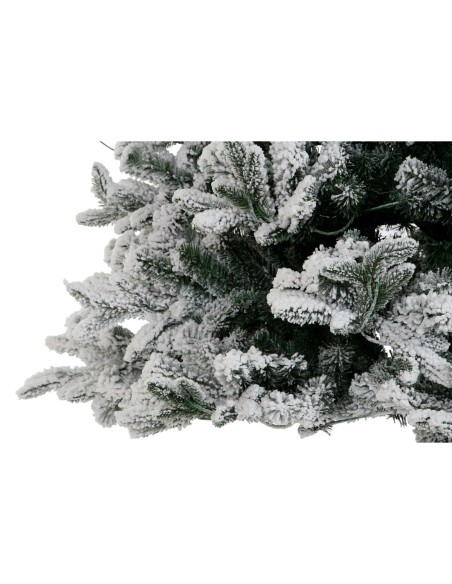 Sapin de Noël DKD Home Decor Blanc Vert Polyéthylène Enneigé 140 x 140 x 210 cm