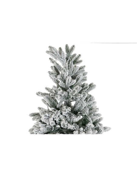 Sapin de Noël DKD Home Decor Blanc Vert Polyéthylène Enneigé 140 x 140 x 210 cm