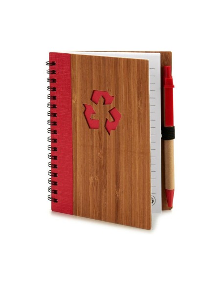 Cahier à Spirales avec Stylo Pincello AR1810137 1 x 16 x 12 cm Bambou (12 Unités)