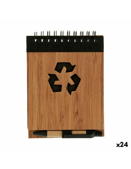 Cahier à Spirales avec Stylo Pincello AR1810139 1 x 10 x 13 cm Bambou (24 Unités)