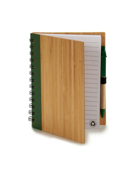 Cahier à Spirales avec Stylo Pincello 1711113 14 x 18 cm Bambou (12 Unités)