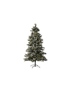 Sapin de Noël Home ESPRIT Vert Métal Polyéthylène Enneigé 140 x 140 x 240 cm