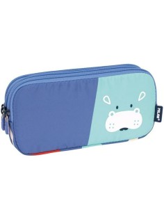 Trousse d'écolier Milan Animals Bleu 20 x 11 x 6,5 cm