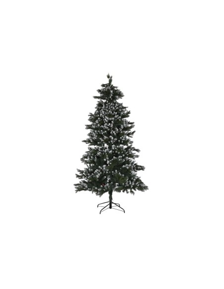 Sapin de Noël Home ESPRIT Vert Métal Polyéthylène Enneigé 140 x 140 x 240 cm