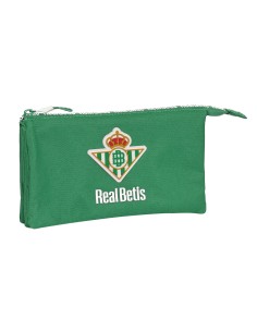 Trousse Fourre-Tout Double Real Betis Balompié Vert 22 x 12 x 3 cm