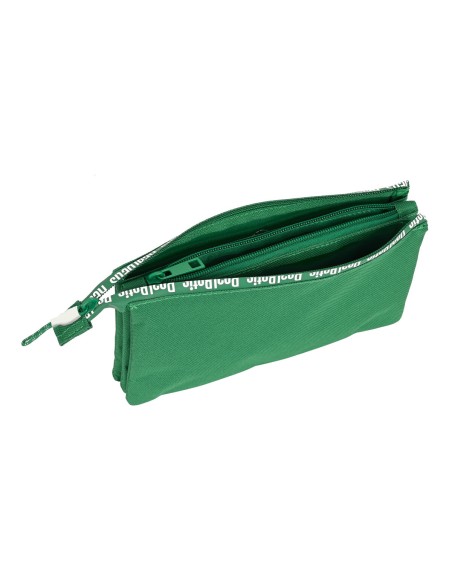 Trousse Fourre-Tout Double Real Betis Balompié Vert 22 x 12 x 3 cm