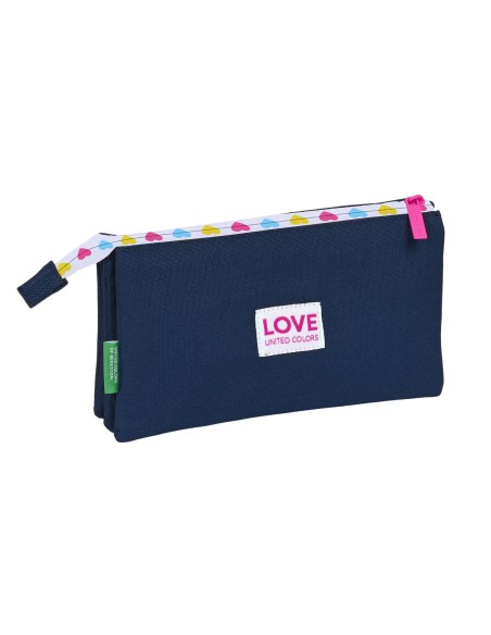 Trousse Fourre-Tout Triple Benetton Love 22 x 3 x 12 cm
