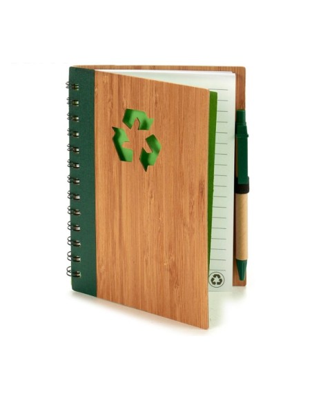 Cahier à Spirales avec Stylo Pincello AR1810136 1 x 18 x 14 cm Bambou (12 Unités)
