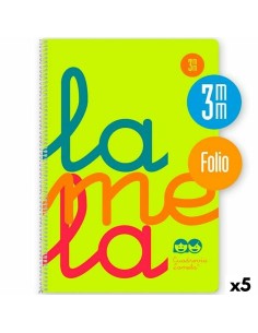 Cahier Lamela Jaune Din A4 80 Volets (5 Unités)