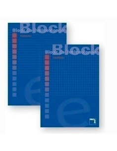Bloc de Notes Pacsa Bleu A4 50 Volets (10 Unités) 2
