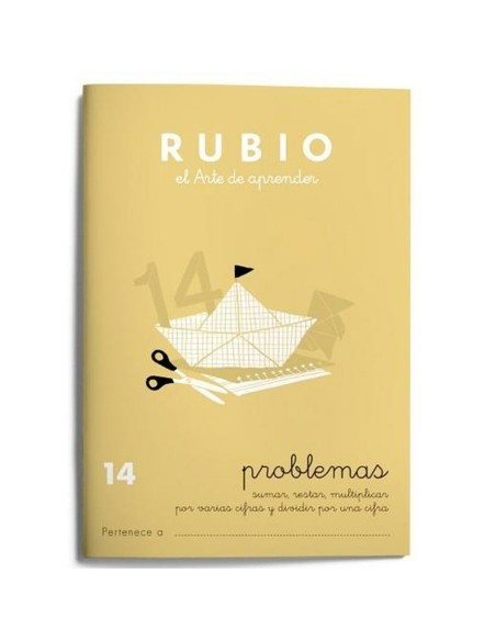Cahier de maths Rubio Nº 14 A5 Espagnol 20 Volets (10 Unités)