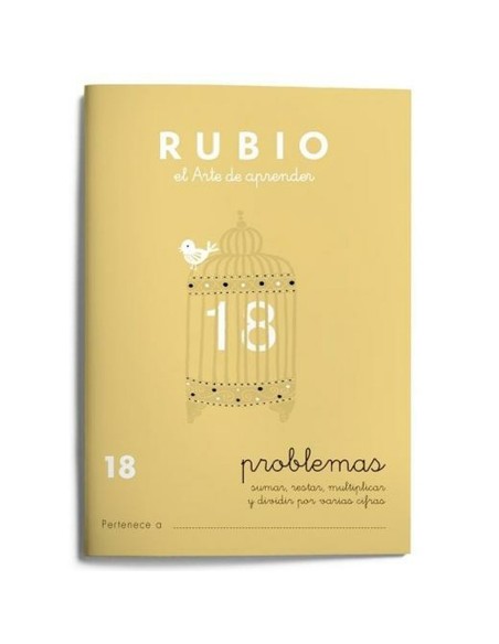 Cahier de maths Rubio Nº 18 A5 Espagnol 20 Volets (10 Unités)