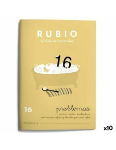 Cahier de maths Rubio Nº 16 A5 Espagnol 20 Volets (10 Unités)
