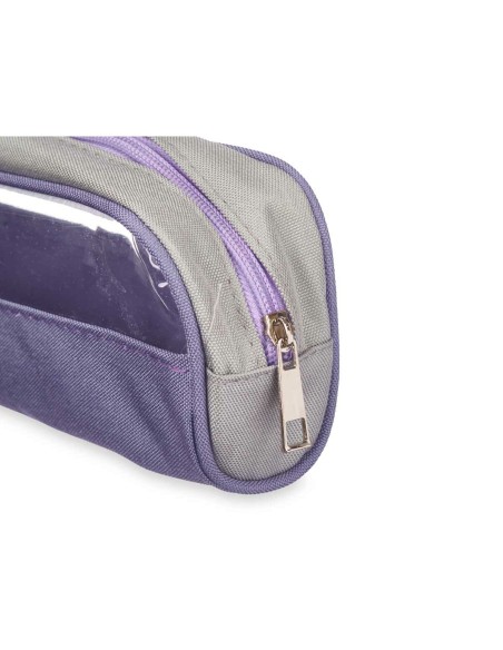 Trousse d'écolier Pincello 444 Bleu Transparent 23 x 5,5 x 8 cm (12 Unités)