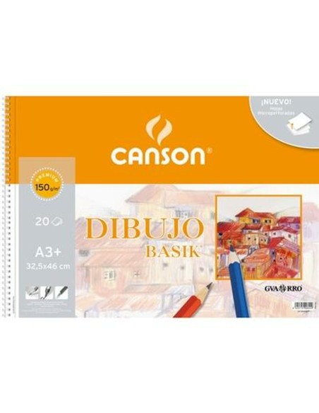 Bloc à dessin Canson Basik Microperforé 20 Volets A3 (10 Unités)