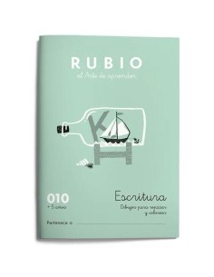 Cahier d'écriture et de calligraphie Rubio Nº10 A5 Espagnol 20 Volets (10 Unités) 2