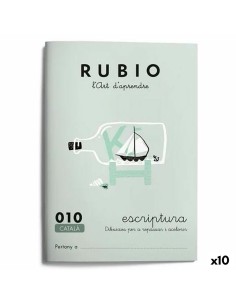 Cahier d'écriture et de calligraphie Rubio Nº10 Catalan A5 20 Volets (10 Unités)