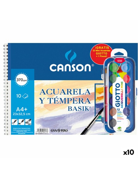 Bloc à dessin Canson Basik 23 x 32,5 cm A4+ (10 Unités)