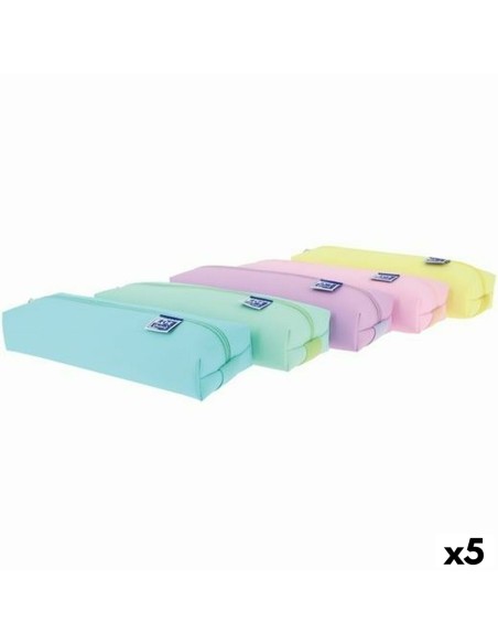 Trousse d'écolier Oxford LIVE & GO Multicouleur 22 x 4 x 4 cm (5 Unités)