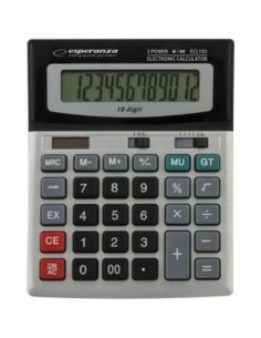 Calculatrice Esperanza ECL103 Noir/Gris