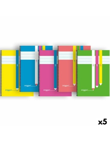 Cahier Eriggan Din A4 80 Volets (5 Unités)