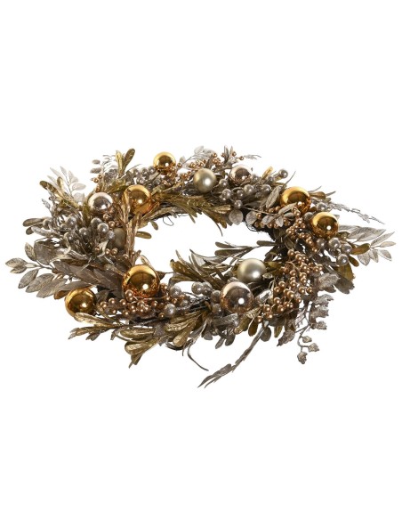 Décorations de Noël DKD Home Decor Doré 65 x 65 x 10 cm