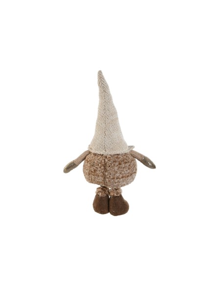 Décorations de Noël Home ESPRIT Marron Beige Gnome 30 x 18 x 65 cm (2 Unités)