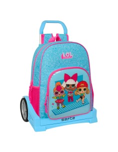 Cartable à roulettes LOL Surprise! Divas Bleu 33 x 42 x 14 cm