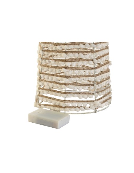 Décorations de Noël DKD Home Decor Blanc Doré Naturel 20 x 20 x 80 cm (3 Pièces)