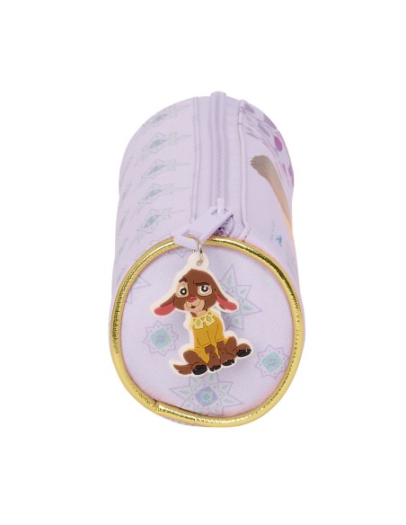 Trousse d'écolier cylindrique Wish Lila 20 x 7 x 7 cm