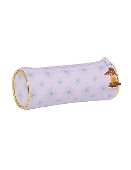 Trousse d'écolier cylindrique Wish Lila 20 x 7 x 7 cm