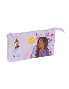 Trousse Fourre-Tout Triple Wish Lila 22 x 12 x 3 cm