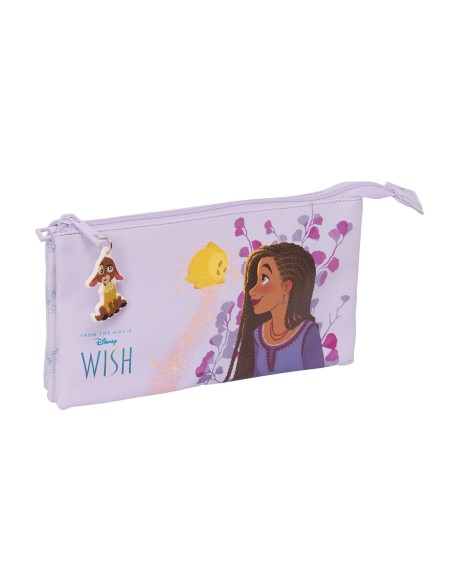 Trousse Fourre-Tout Triple Wish Lila 22 x 12 x 3 cm