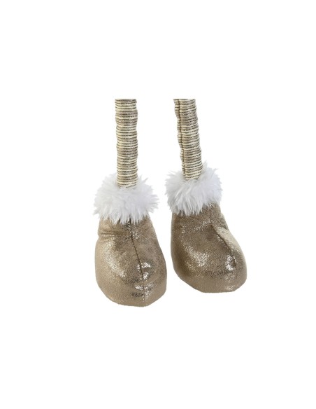 Décorations de Noël Home ESPRIT Blanc Beige Gnome 30 x 20 x 58 cm (2 Unités)
