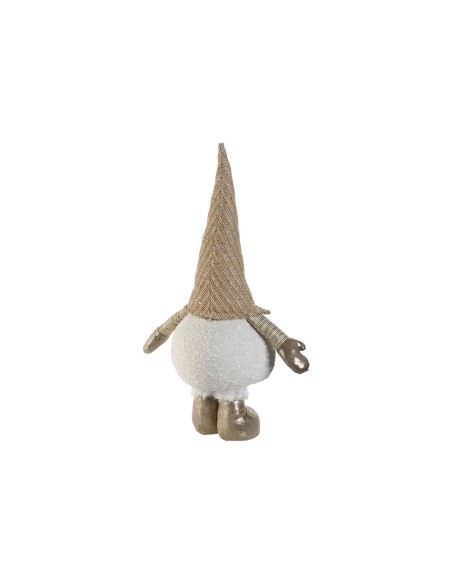 Décorations de Noël Home ESPRIT Blanc Beige Gnome 30 x 20 x 58 cm (2 Unités)
