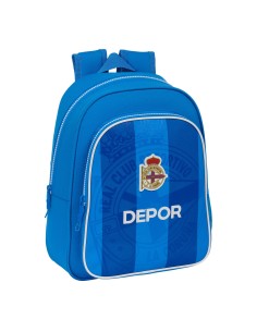 Cartable R. C. Deportivo de La Coruña Bleu 27 x 33 x 10 cm