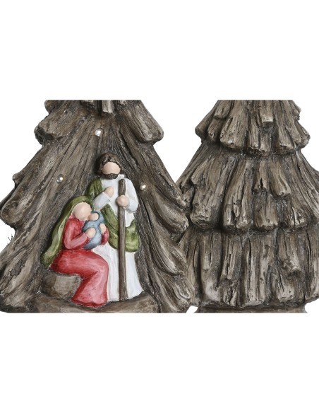 Crèche de Noël Home ESPRIT Vert Gris Magnésium 23 x 13,5 x 45 cm (2 Unités)